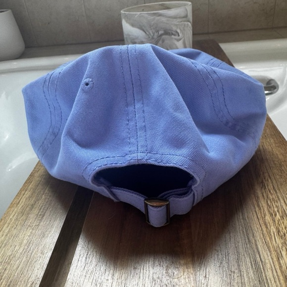 Clare V BASEBALL HAT lilac w/ Green Ciao Patch NWT - Picture 6 of 7